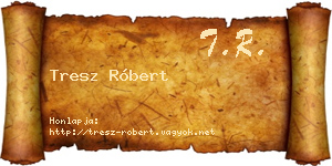 Tresz Róbert névjegykártya