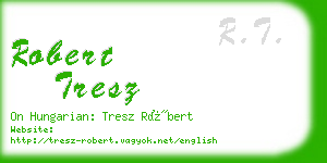 robert tresz business card